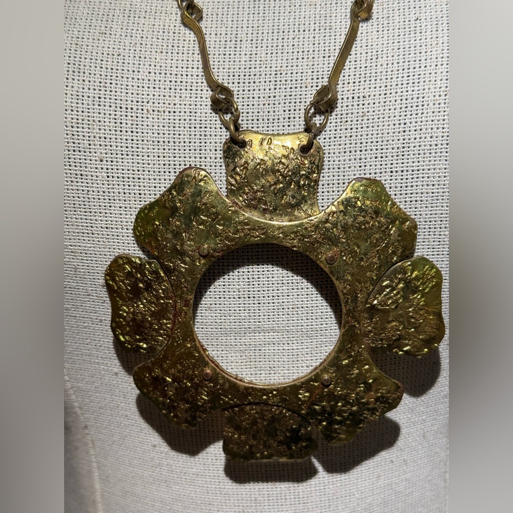 SOLD Vintage Mid Century Modernist JB Pericles of Haiti Brass-Chenet D'Haiti era - Picture 8 of 10